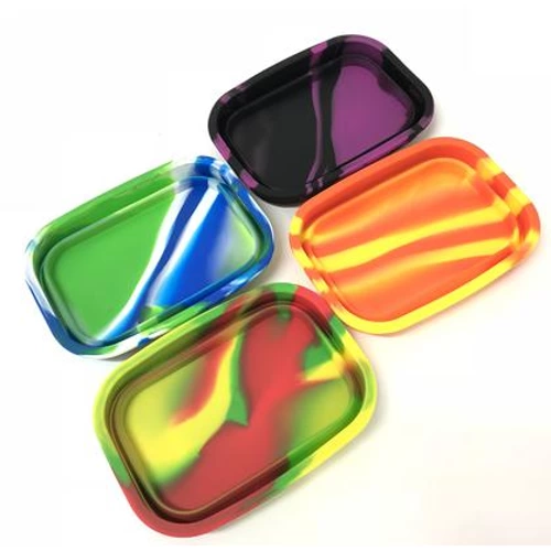 Colorful Folding Silicone Smoking Tray - S34 - Sweet Southern Trading